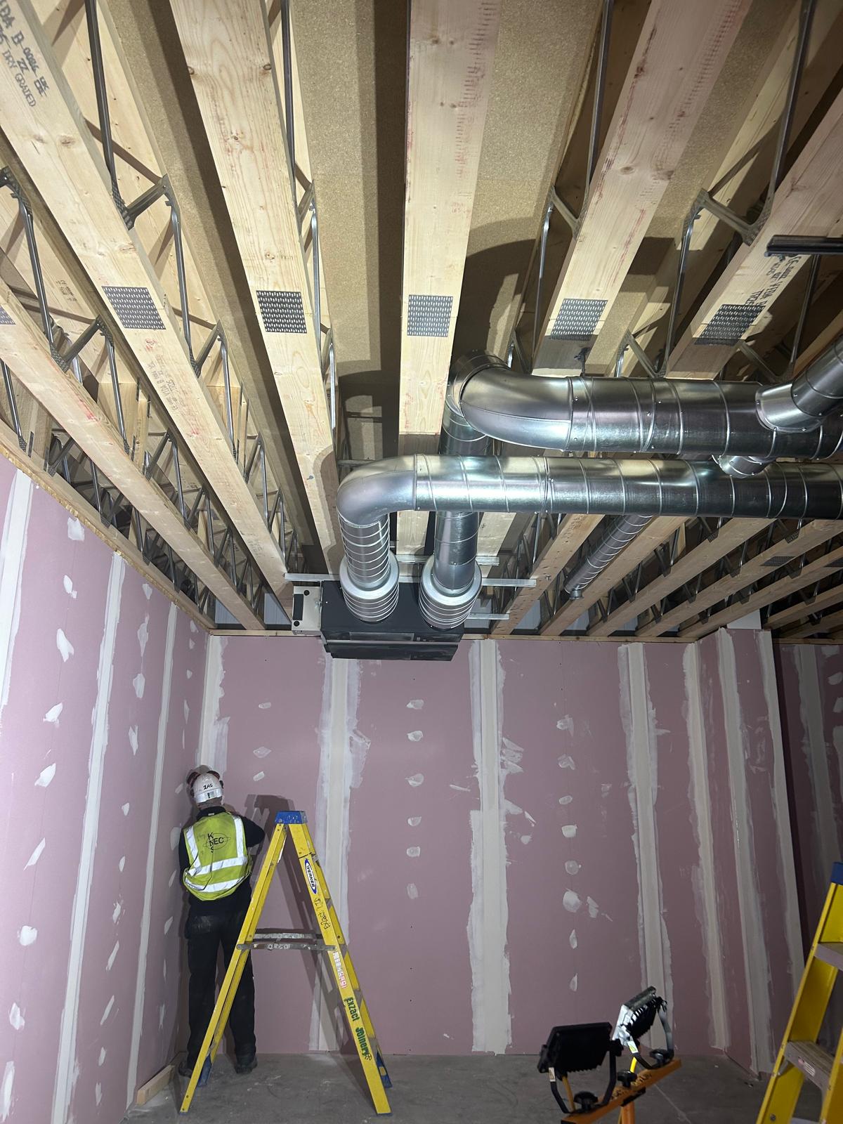 Ventilation installation by Elite Cooling and Heating 01